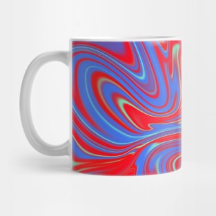 Freedom: Red, Lavender, and Aquamarine Mug